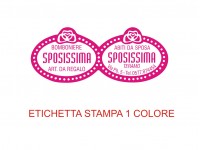 OFFERTA SPECIALE (10.000 etichette + 3.000 omaggio)  per bomboniere e confetterie (mm 46x18) (cod. 5H)